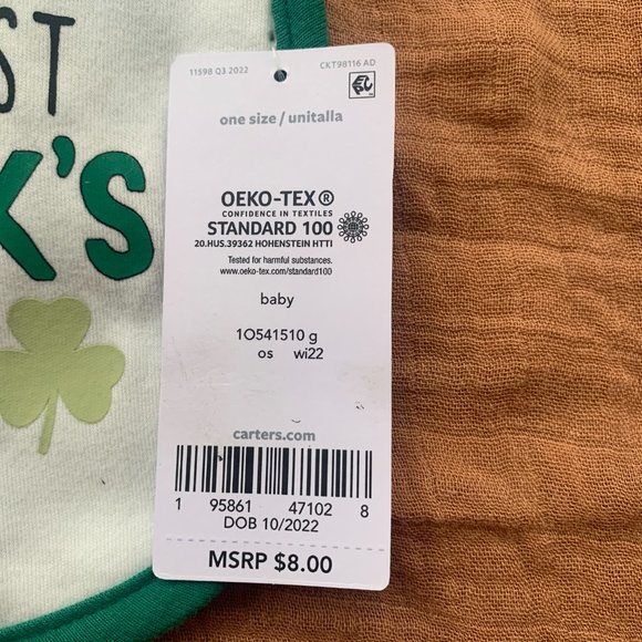 NWT Carter's Bib - Picture 2 of 3